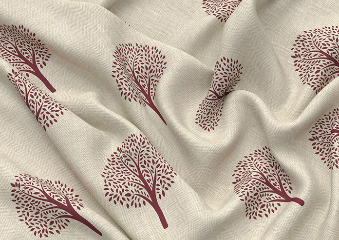 Emily Bond Yew Tree, Mulberry - Twist&Fit Roman Blind - Image 4